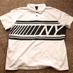 H&M NY SS Men's Polo White Black